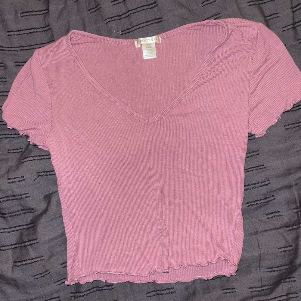 V-neck crop top